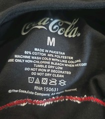 Coca Cola Graphic T-Shirt Black Japanese Logo Mens Medium Streetwear Tee