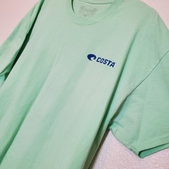Costa Del Mar T-Shirt Men’s XL Mint Green Logo Graphic Tee Short Sleeve