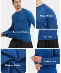 7 Pack Long Sleeve Shirts for Men UPF 50+ UV Sun Protection Quick Dry Moistur…