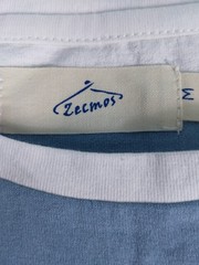 Zecmos Shirt Men’s Medium Blue Striped Short Sleeve Tee NWOT