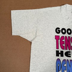 Vintage Goodbye Tension Hello Pension T-Shirt Funny Retirement XL 90s