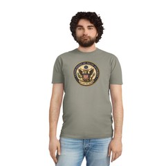 Funny Cat T Shirt United States of Feline Authority Vintage Seal Unisex Tee