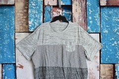 Men’s George T-Shirt Short Sleeve Tee Colorblock 3XLARGE White PRE-OWNED