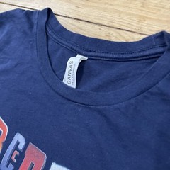 Bella Canvas ABC 123 Graphic T Shirt Men M Blue Alphabet Numeral Learning Print