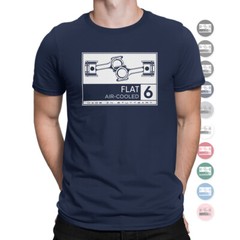 Flat 6 Air Cooled, Boxer Engine T-Shirt, Flat Six TShirt, Flat 6 Shirt