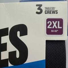 Hanes 3 Pack Moves X Temp Men’s Breathable Mesh Crewneck T-Shirt, Black/Grey 2XL