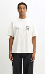 REPRESENT LEGACY FALCON FLAT WHITE T-SHIRT Size Small Oversized