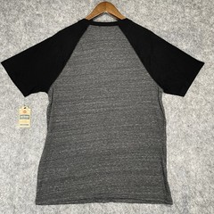 Urban Pipeline NWT Ultimate Henley Short Sleeve Baseball Gray Black Mens L Soft