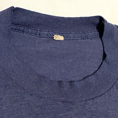 Vtg T Shirt Large Screen Stars 80s Single Stitch Blue AT&T Phone TeleCom Globe d