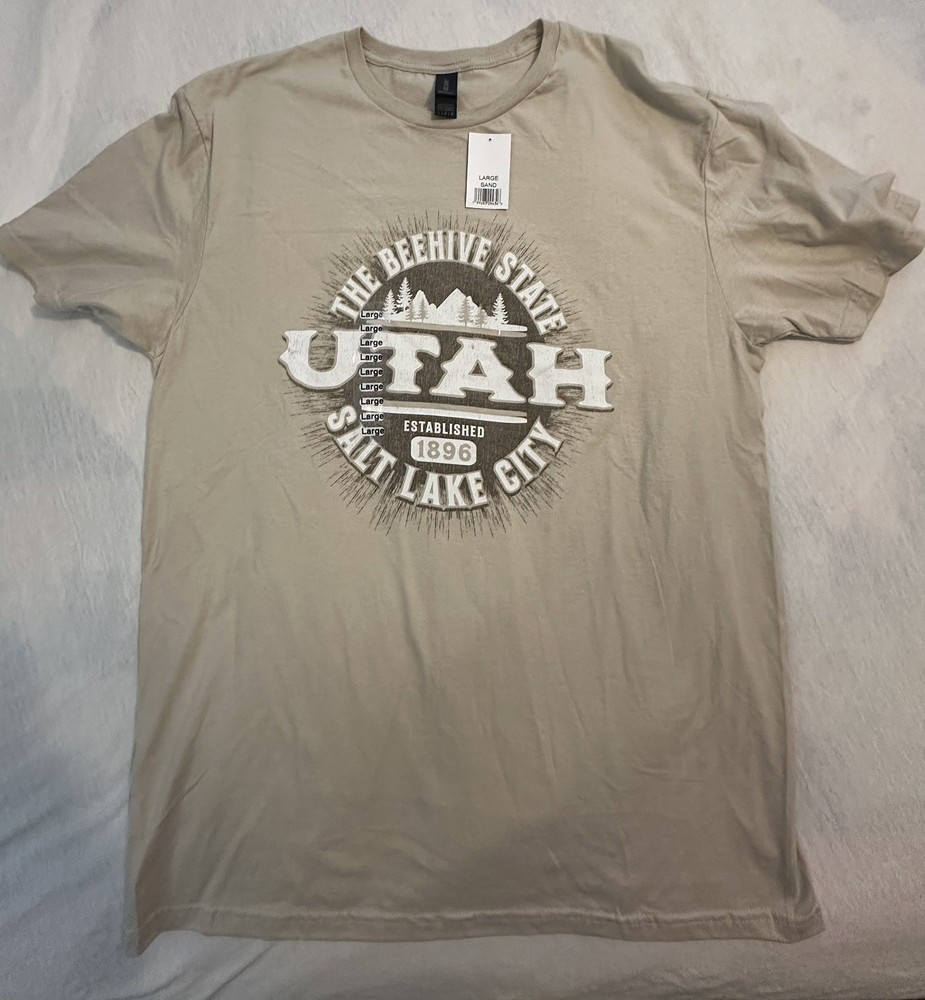 Utah Tee Shirt Salt Lake City, SLC, Great Salt Lake Beehive State EST. 1896