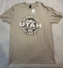 Utah Tee Shirt Salt Lake City, SLC, Great Salt Lake Beehive State EST. 1896