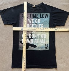 All Time Low Somewhere In Neverland Lyric Band T Shirt Pop Punk Emo Tee M