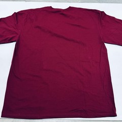 Men’s Size 4XL IBS Brand T-shirt. Dark Red, Short Sleeve, Plain
