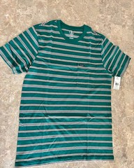 Volcom Sylvan Crew SS Striped Pocket T-Shirt Men’s NWT