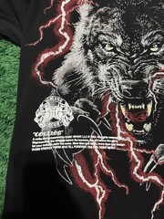 Dark Sport “Trust Your Instinct” Premium Oversized Shirt Black / Red Lightning