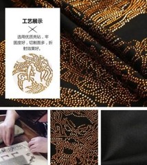 New Men Luxury Rhinestones Dragon Fashion Black White Red T-Shirt High Quality
