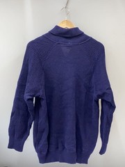 Other Brands Knit Sweaters (Thick) Wool NVY Solid Color