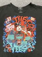 Hazbin Hotel Vox Graphic T-Shirt XL Black Anime Cartoon Streetwear A24…