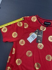 Drill Clothing Company T-Shirt Gold Metallic Medusa Heads Shirt Men Size Medium