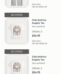 NWT Club America Los Aguilas Hollister Graphic Tee, 100% Cotton Men Small