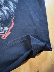 Grey Wolf Black Tee By Keys USA Soft Ring Spun Cotton Black Tee Size XL
