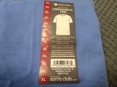 Members Mark crewneck short sleeve Pima cotton blend t-shirt men’s size XL
