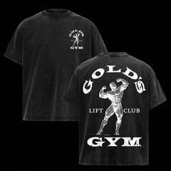 (Collection) Gold’s Gym Shirt Heavy Cotton Bodybuilding Gym Shirts For Men Top