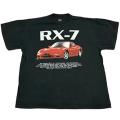 Mazda RX-7 AOP Vintage RARE Car 90s Motor Race XL Single Stitch T-Shirt REPRINT