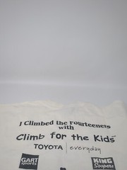 Climb For The Kids Climbing Colorado 14ers Charity Event Vintage T-Shirt Size XL