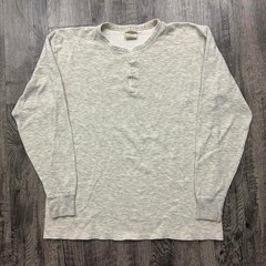 Vintage LL Bean Two Layer Wool Blend Henley River Driver’s Shirt XL