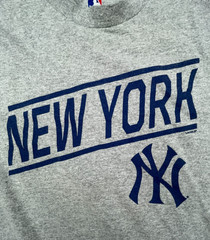 New York Yankees Genuine Merchandise Heather Gray Short Sleeve T-Shirt Size 2XL
