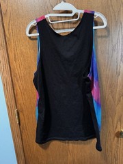 Hybrid Tees Good Vibes Only Tie-Dye Graphic Print Sleeveless Tank Top XL/XG