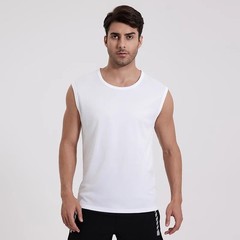 Mens Sleeveless Muscle Tee Cotton 3 Pack Solid Blank Tank Top T Shirt Gym Summer