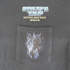 Bike Week Shirt Mens Large Black Wolf Eagle Native American Motorcycle Biker