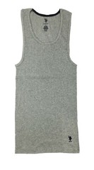 U.S. Polo Assn Men’s Cotton Ribbed Tank A Shirt Undershirt,Gray, Size S, M, L,XL