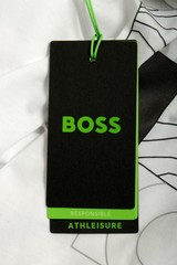 Hugo Boss Men’s “Tirax 1” White Logo Print Short Sleeve T-Shirt US 2XL IT 56