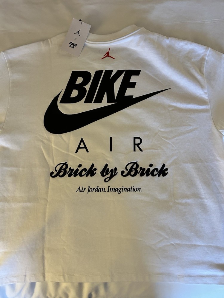 Jordan x Nigel Sylvester Brick Tee -White Size Large HQ1736-100 Brand New 🚚⚡️
