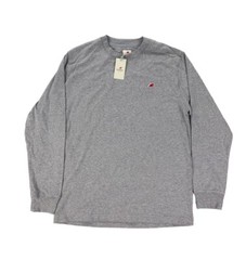 NEW New Balance Made In USA Long Sleeve Core Mens T Shirt Gray MT21542-AG MIUSA