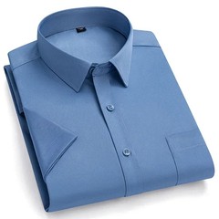 2026 NEW IN Summer Men’s Shirt Non-Ironing Anti-Wrinkle Business Casual Solid Co