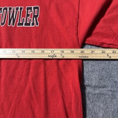 Kevin Fowler T Shirt Mens Large Autographed Signed Red Short Sleeve Band Tee
