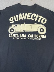 Suavecito Santa Ana California Hot Rod Dept. Of Grooming Black T-shirt 2XL