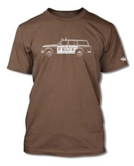 Volvo P220 Station Wagon Swedish Polis police 1962 – 69 T-Shirt – Men – Side Vie