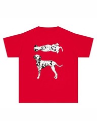 Dalmatian Dog Graphic T-Shirt Funny Pet Lover Unisex Cotton Tee Red Size M