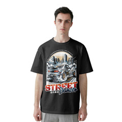 JDM Skyline Drift Car Graphic T-Shirt Japanese Racing Streetwear Tee Men’s XS-XL