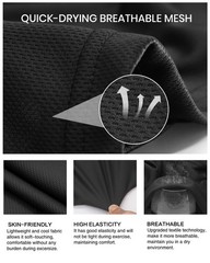 6pcs Men’s T-shirts Gym Fitness Workout Top Quick Dry Tee Casual Daily Wear Soft