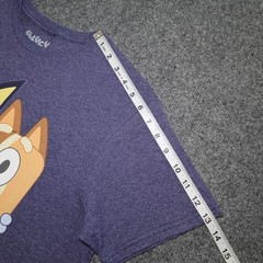 Bluey New Adult T-Shirt -Chilli Bandit Bingo Bluey Over White Logo M