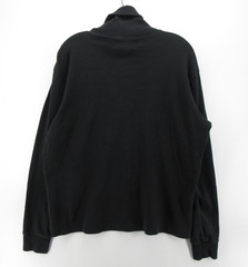 VINTAGE Ralph Lauren Shirt Men Medium Black Turtleneck Red Pony Minimalist *