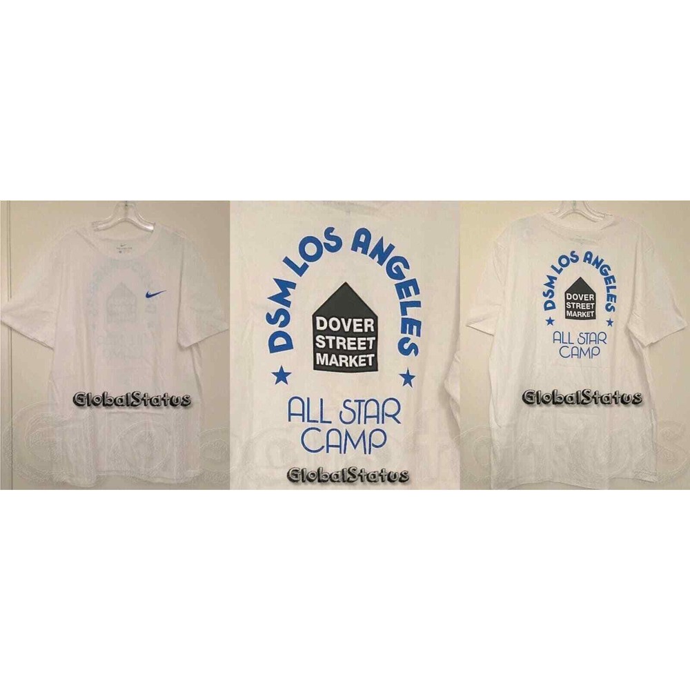 NIKE X DSM DOVER STREET MARKET LOS ANGELES ASW CAMP SHIRT M ( BQ0594-100 )