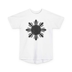 Filipino Sun Longline Drop Tail Tee Pinoy shirt Streetwear Urban Long Body S-2XL