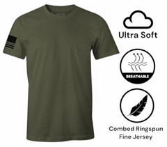 Howitzer Men’s T-shirt Standard Basic Packs Surplus Green Military Grunt